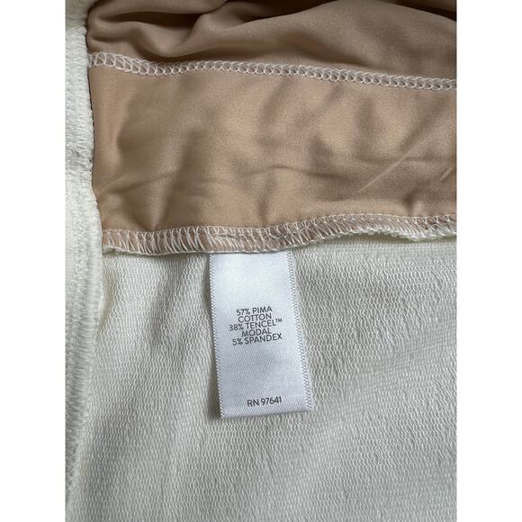 NEW Pure J.Jill Women's Cream Pants Large Petite Slim Leg Pull On Stretch - Picture 5 of 8